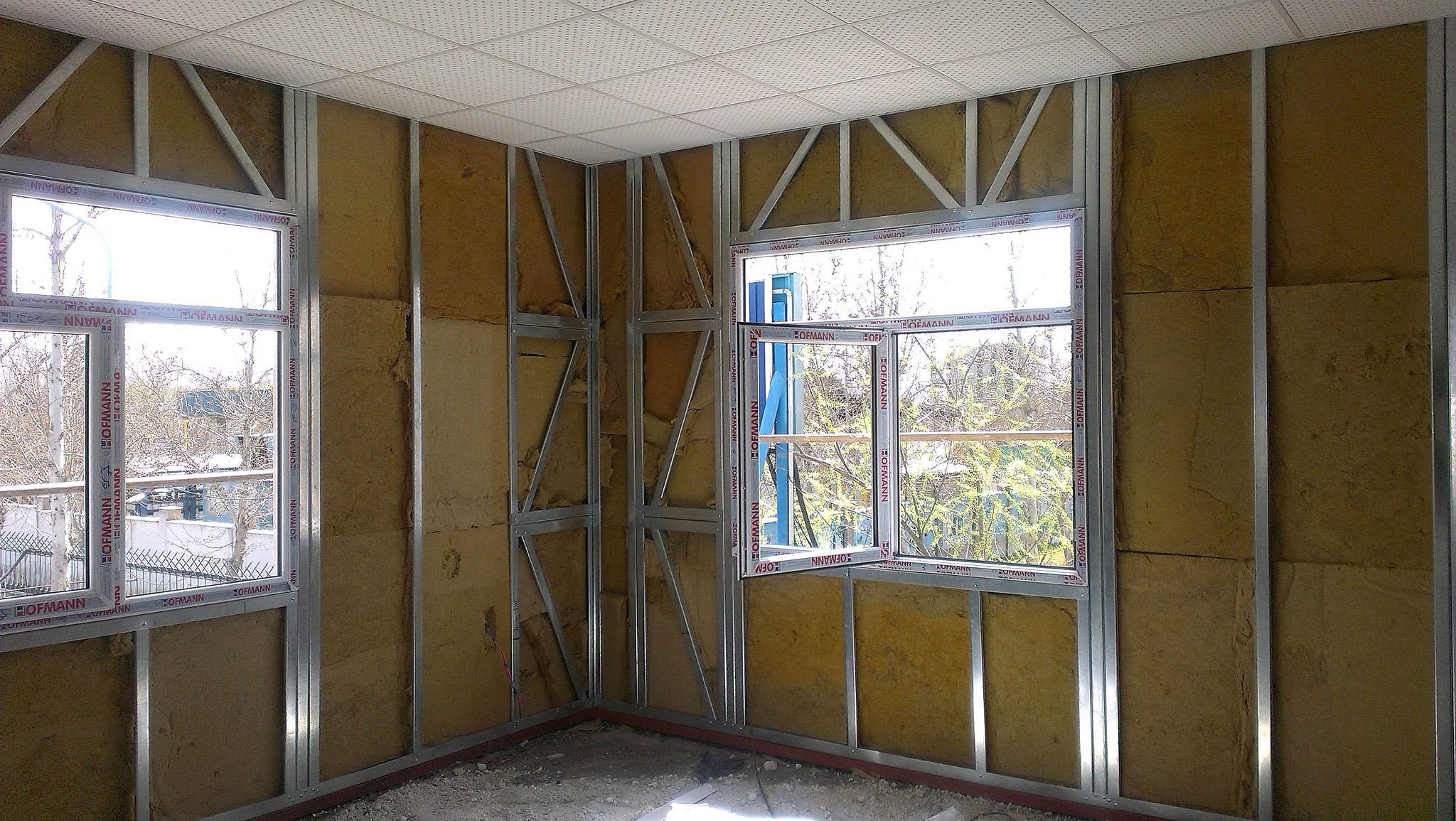 عایق بندی صوتی و حرارتی سازه ال اس اف